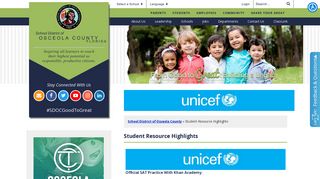 Student Resource Highlights - School District of Osceola County