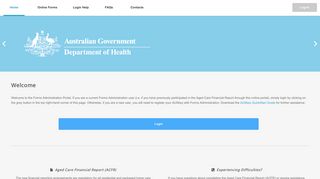 Forms Administration Portal - Home