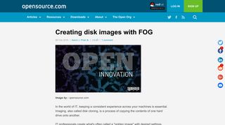 Imaging with FOG | Opensource.com
