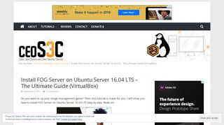 Install FOG Server on Ubuntu Server 16.04 LTS - The Ultimate Guide ...