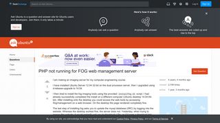 apache2 - PHP not running for FOG web management server - Ask Ubuntu