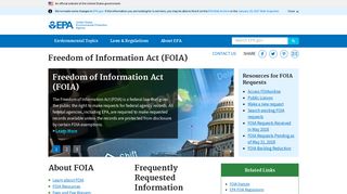 Freedom of Information Act (FOIA) | US EPA
