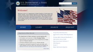 FOIA Home page: U.S. Department of State - Freedom of Information Act