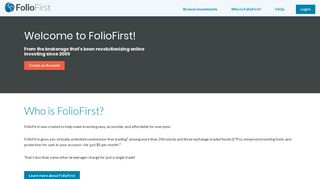 Introducing FolioFirst
