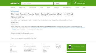 Questions and Answers: Smart-Cover Folio Snap Case with Built-in ...