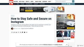 How to Stay Safe and Secure on Instagram | PCMag.com