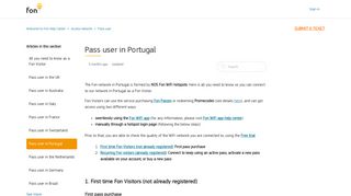 Pass user in Portugal – Welcome to Fon Help Center