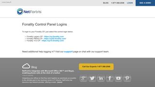 Fonality Client Portal Login - NetFortris