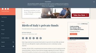 Birth of Italy's private funds - Financial News
