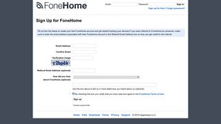 Sign up - FoneHome