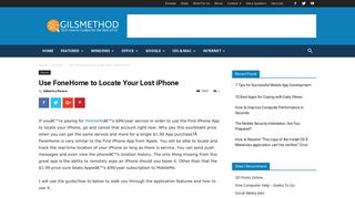 Use FoneHome to Locate Your Lost iPhone | GilsMethod.com