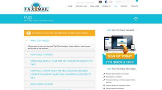 FAQS | MyFax2Mail | Get Free Fax2Email