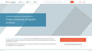 Fontys University of Applied Sciences - Rankings & Reviews ...