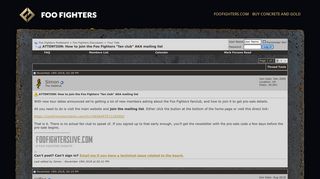 ATTENTION: How to join the Foo Fighters 