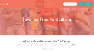 Download the FooCall app | Available in Google Play & iTunes