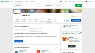 Food 4 Less Employee Benefits and Perks | Glassdoor.ie