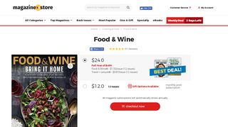 FOOD & WINE | Magazine.Store