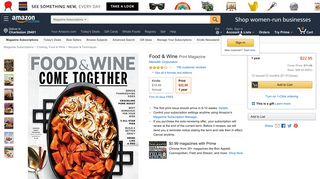 Food & Wine: Amazon.com: Magazines