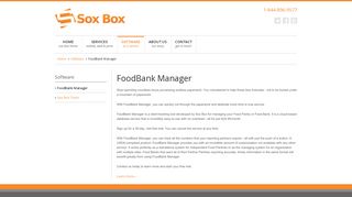 FoodBank Manager - Sox Box