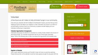 Volunteer - Foodbank of Southeastern Virginia and the Eastern Shore