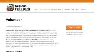 Volunteer – Regional Food Bank of Northeastern New York