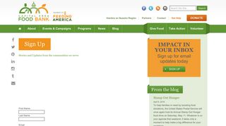 Sign Up - Capital Area Food Bank – Responding to Hunger in the ...