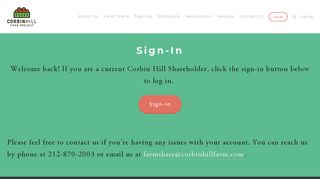 Corbin Hill Food Project — Sign-In
