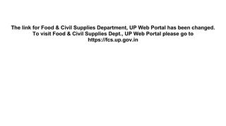 Food & Civil Supplies Department, UP