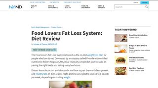 Food Lovers Fat Loss System: Diet Review - WebMD