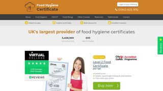Food Hygiene Certificate | Online Food Safety Training Courses