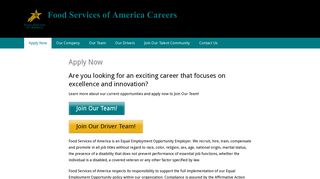 Apply Now – Food Services of America Careers
