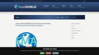 FoodSHIELD Secure Site Tools - FoodSHIELD