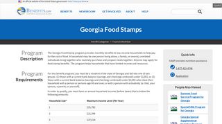 Georgia Food Stamps | Benefits.gov