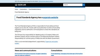 Food Standards Agency - GOV.UK