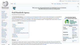 Food Standards Agency - Wikipedia