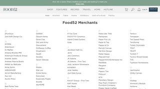 Food52 Shop Merchants