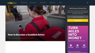 How to Become a GrubHub Driver [Full Guide] | Ridester.com