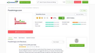 FOODMINGO.COM - Reviews | online | Ratings | Free - MouthShut.com