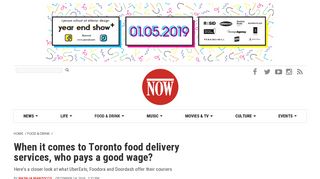 When it comes to Toronto food delivery services, who pays a good ...