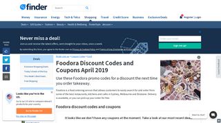 Foodora Discount Codes and Coupons | finder.com.au