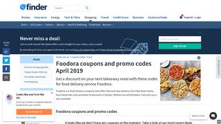 Foodora coupons and promo codes | finder.com.au