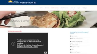 Open School BC | FOODSAFE
