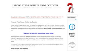 Arizona Food Stamp Online Application | US FOOD STAMP ...