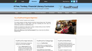 Financial Literacy Curriculum - FoolProofTeacher