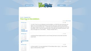 free log in foo-dollars - FooPets