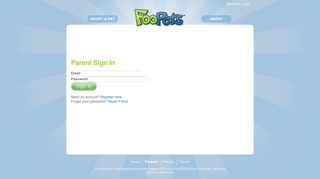 Parent Sign In - FooPets