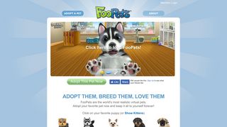 FooPets | Real Virtual Pets Online