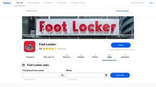 Jobs at Foot Locker | Indeed.com