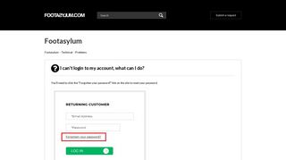 I can't login to my account, what can I do? – Footasylum