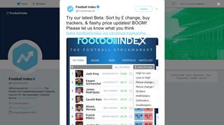 Football Index on Twitter: 